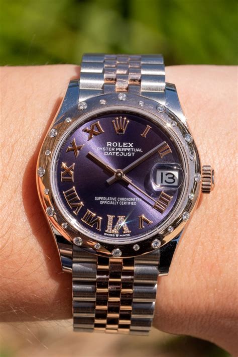 rolex lady datejust purple|rolex oyster perpetual datejust 31.